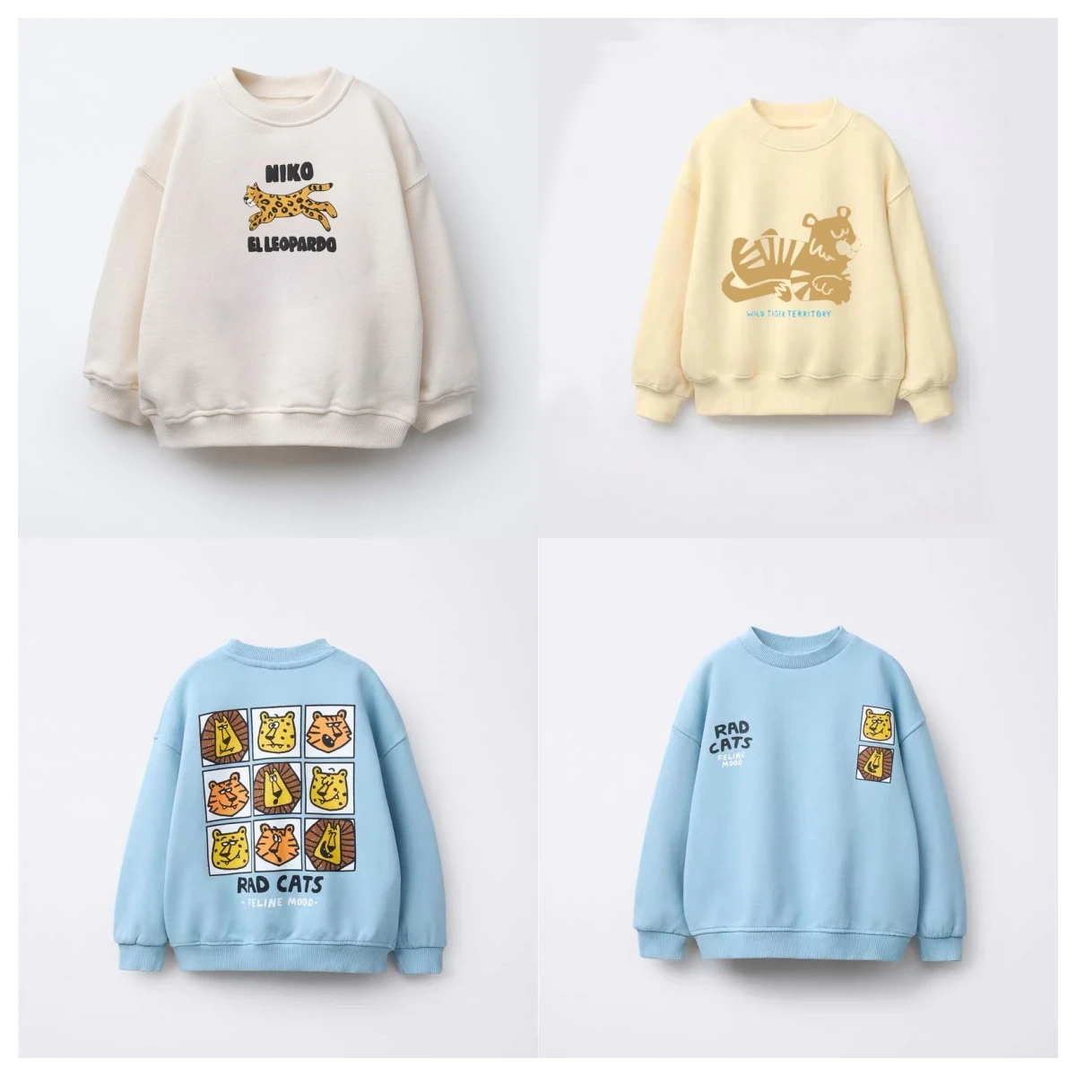 

Autumn Clothing Baby Boy Pullover Long Sleeved Cartoon Children's Sportswear Girls' Clothing Children's Top Round Neck Pullover