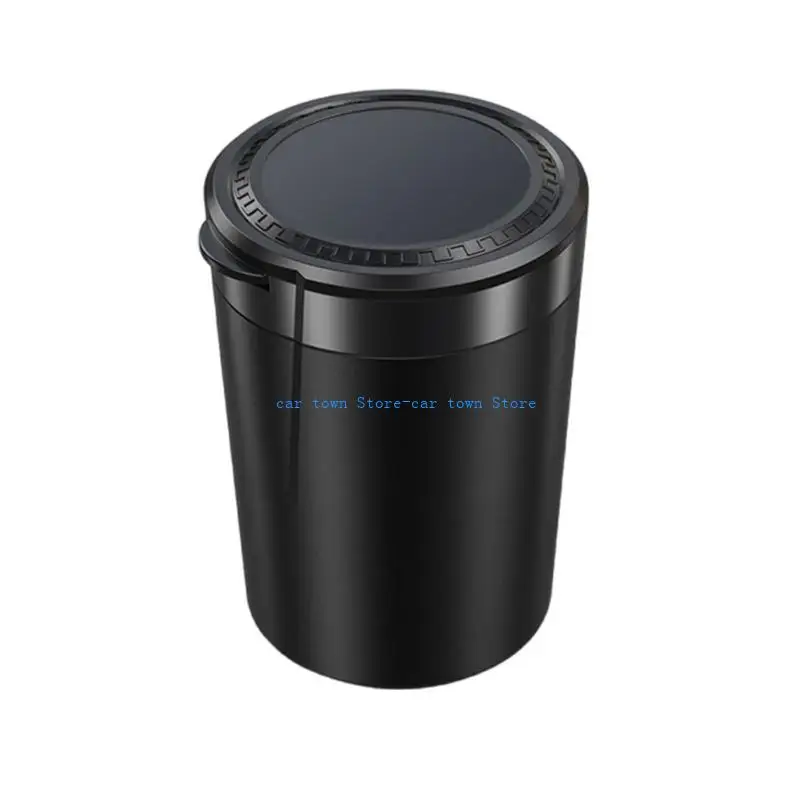 

RXJE Multifunctional Car Ashtray with Lid & LED Light Vehicle Ashtray with Lid Simple Installs for Car Trucks & Indoor Space