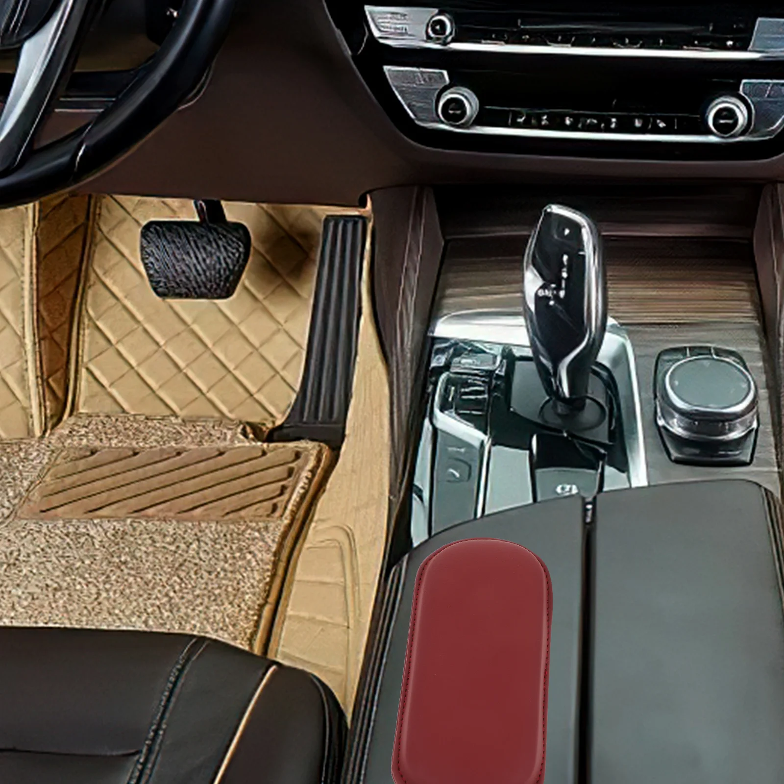 

Leg Support Pad Car Armrest Cushion Elbow Knee Foot Support Durable Smooth Surface Universal Auto Interior Accessories