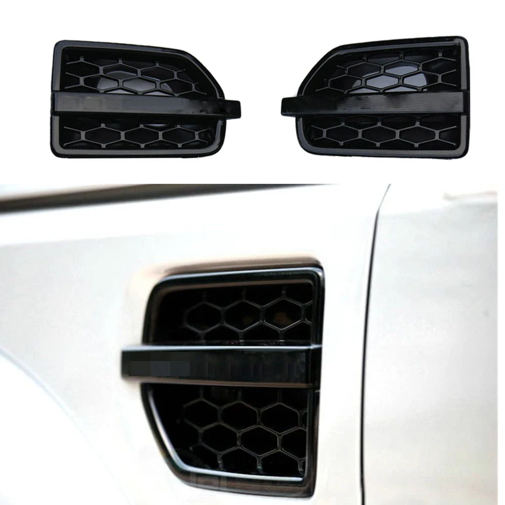 For LR4 Discovery 4 2010 2011 2012 2013 2014 2015 2016 Tuning Air Side Vent Grille Grid Outlet Air Fender Vents Side Grille