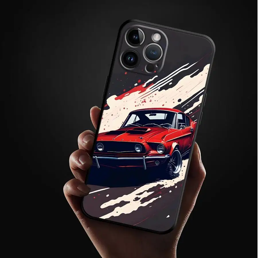 حافظة هاتف سوداء ناعمة لهاتف جوجل بيكسل 9 برو XL 9a 7a 7 Pro 6a 8 Pro 8a 6 Pro JDM نصف السيارة #2