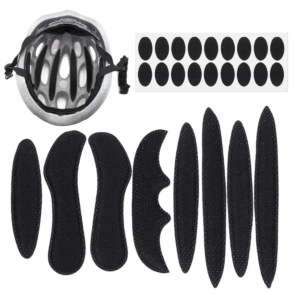 27pcs/set Motorcycle Bicycle Sponge Sealed Replacement Helmet Inner Padding Kit Protection Pad Foam Pads Set
