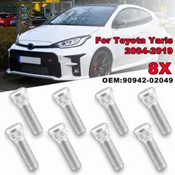 Car Wheel Lug Stud Nuts M12x1.5 Steel Lug Bolts For Toyota Yaris 2004-2019 90942-02049 90942-0203 90942-02070