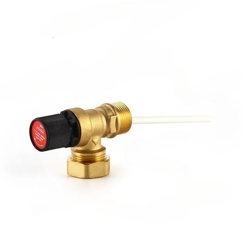 Brass safety valve temperature pressure water heater safety valve household solar drain valve custom