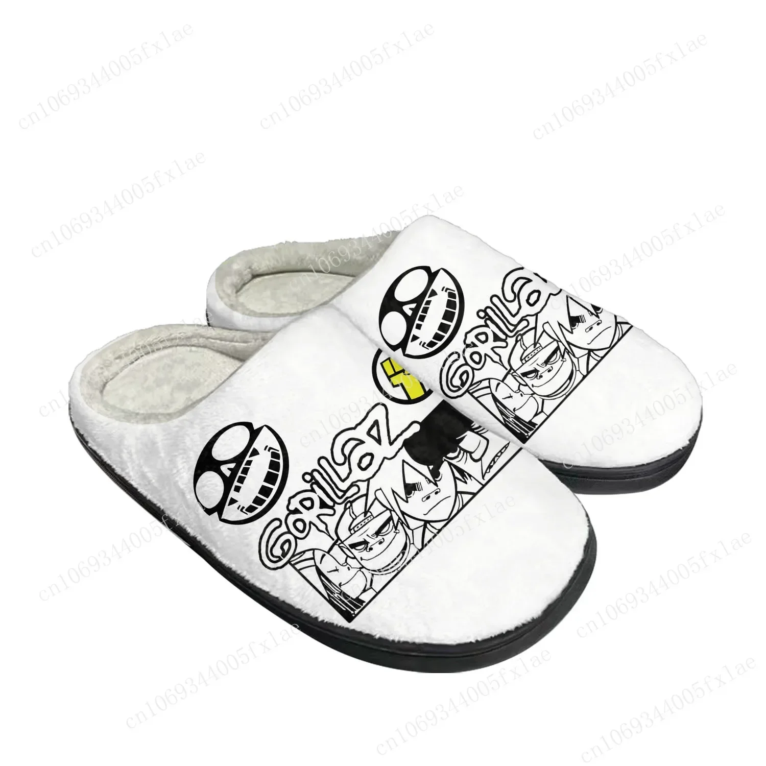 Gorillaz Home Cotton Slippers High Quality Mens Womens Youth Boy Girl Plush Bedroom Keep Warm Shoes Customized Thermal Slipper