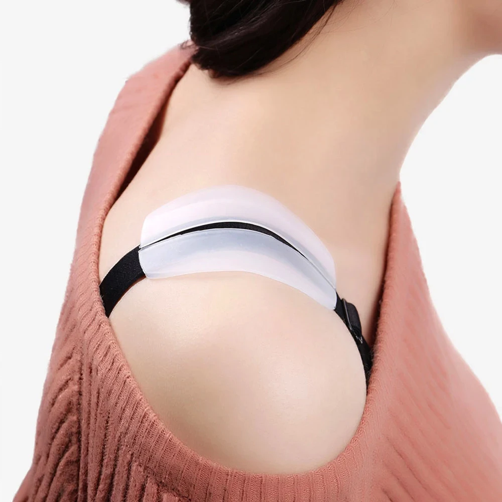 Wide Silicone Bra Strap Cushions Holder Non Slip Pliable Shoulder Protectors Pads Ease Shoulder Discomfort