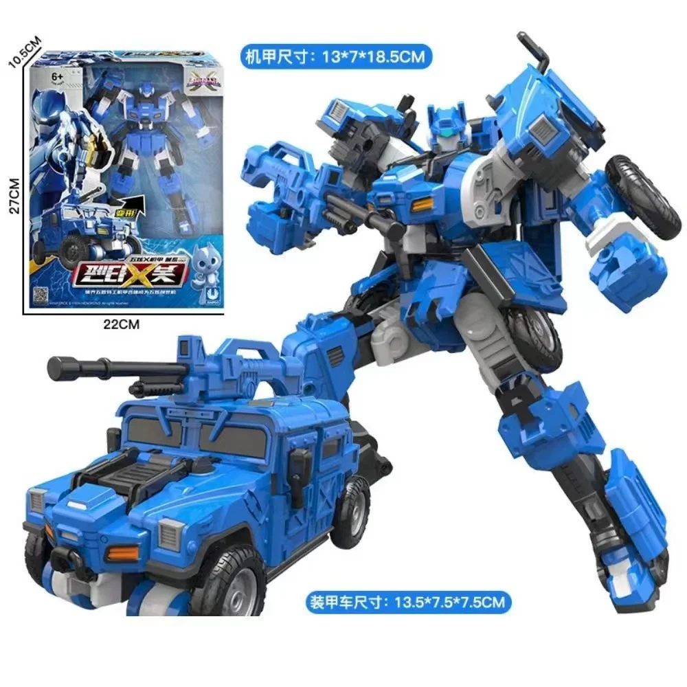 MiniForce Penta X Ranger 5 in 1 Transformation Robot Bot PENTATRON Model Mini Force Deformation Combiner Action Figure Toys Gift