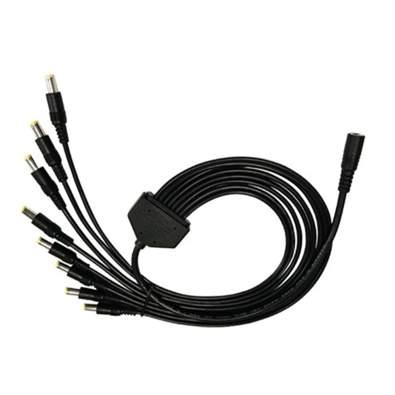 Power Plug DC5.5x2.5mm Power Cable 1 Female to 2/3/4/5/8/10 Male Plug Splitter Adapter for Security Camera LED Strip