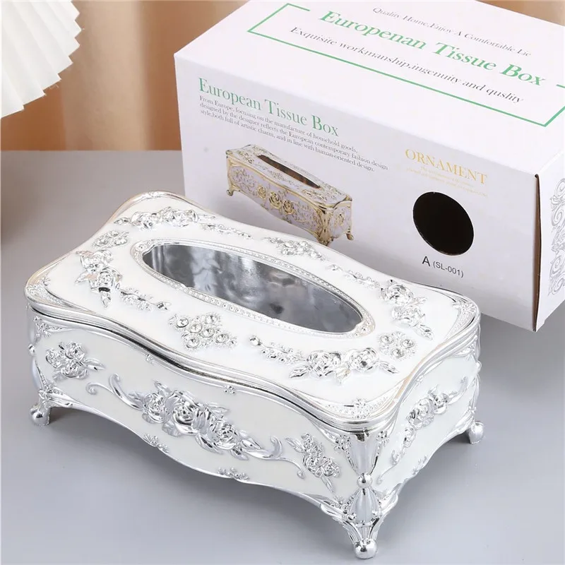 1 Vintage-Blumen-Taschentuchbox, Küchen- und Badezimmer-Taschentuchhalter für die Dekoration von Haus und Büro, sowie als Geschenk zum Muttertag – Detail 4