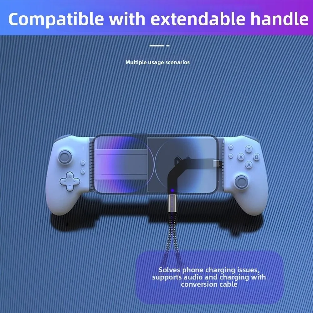Durable 60W Type-C Connector Converter Not Affect Playing Game Soft Charging Port Adapter Bent Data Cable Adapter Universal
