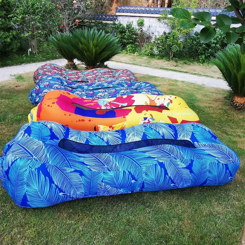 Inflatable Lounger Lazy Sofa Bed Water Hammock Beach Chair Float Air Mattress Portable Folding Outdoor Travel Camping Recliner