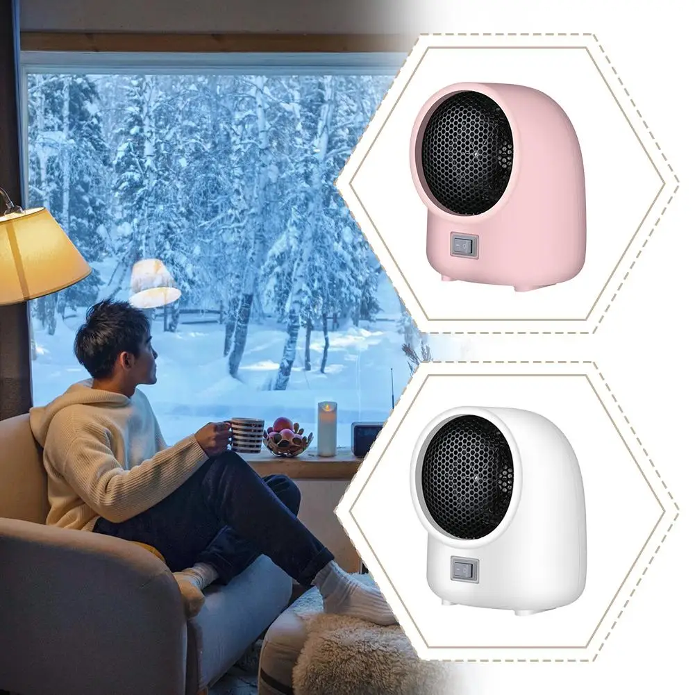 سخان مروحة سطح المكتب، تصميم محمول مدمج للاستخدام المكتبي المنزلي، يوفر مساحة توفير تسخين سريع فعال #4