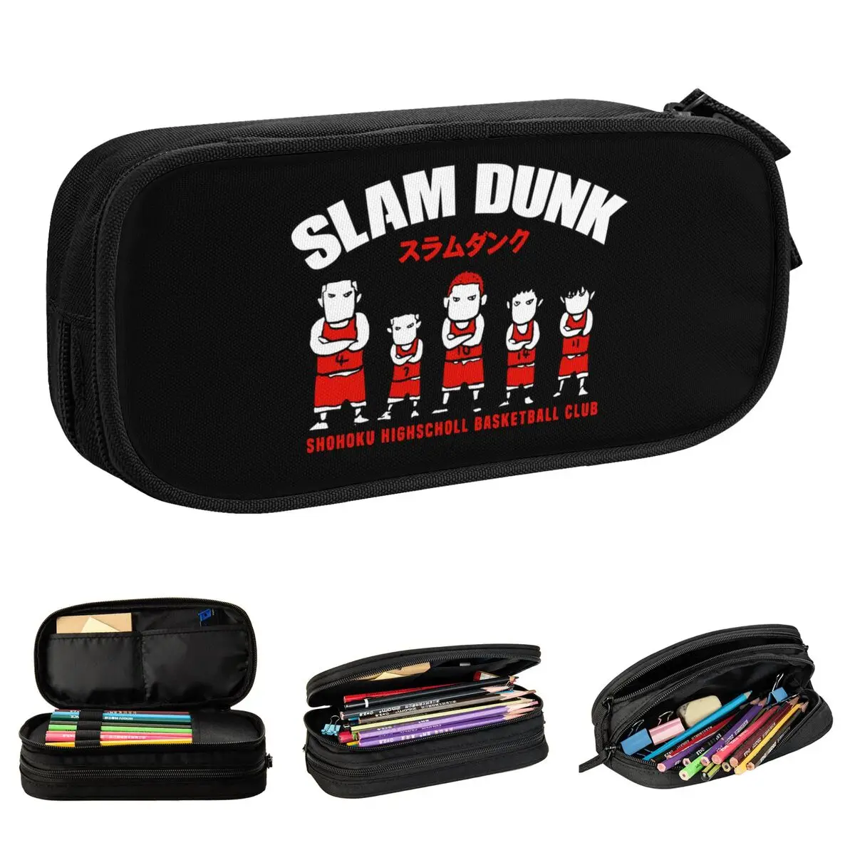 スラムダンク漫画鉛筆ケースアニメ桜木花道鉛筆ポーチペンホルダーキッズバッグ学用品ギフト文具
