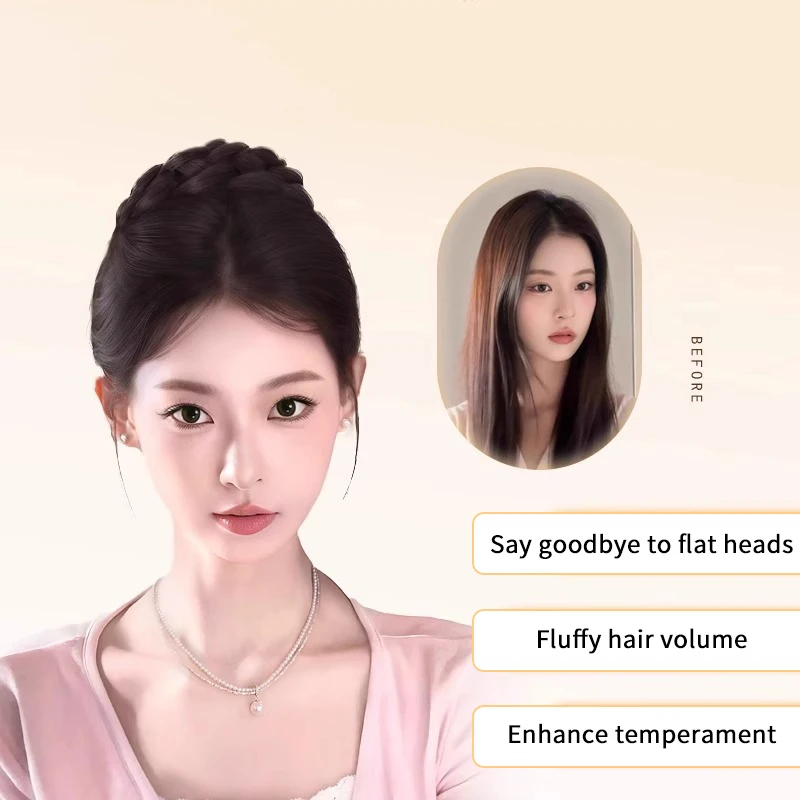 Синтетический парик, пучок, шаровая форма головы, плетеный шиньон, танцовщица, женская заколка для волос, аксессуары для укладки волос
