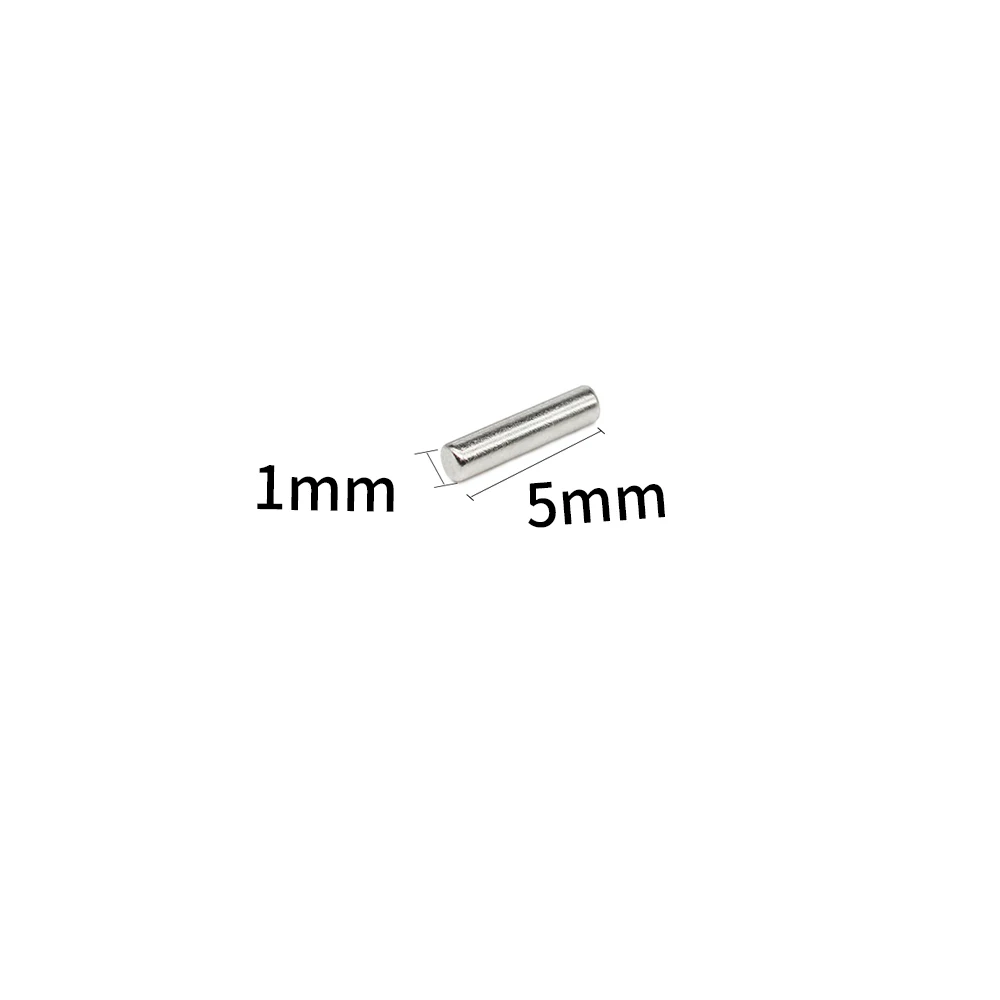 Imán de neodimio superpotente para electrónica de campo de sonido, bloque N35 NdFeB, 50-2000 piezas, 1x5mm x 5mm