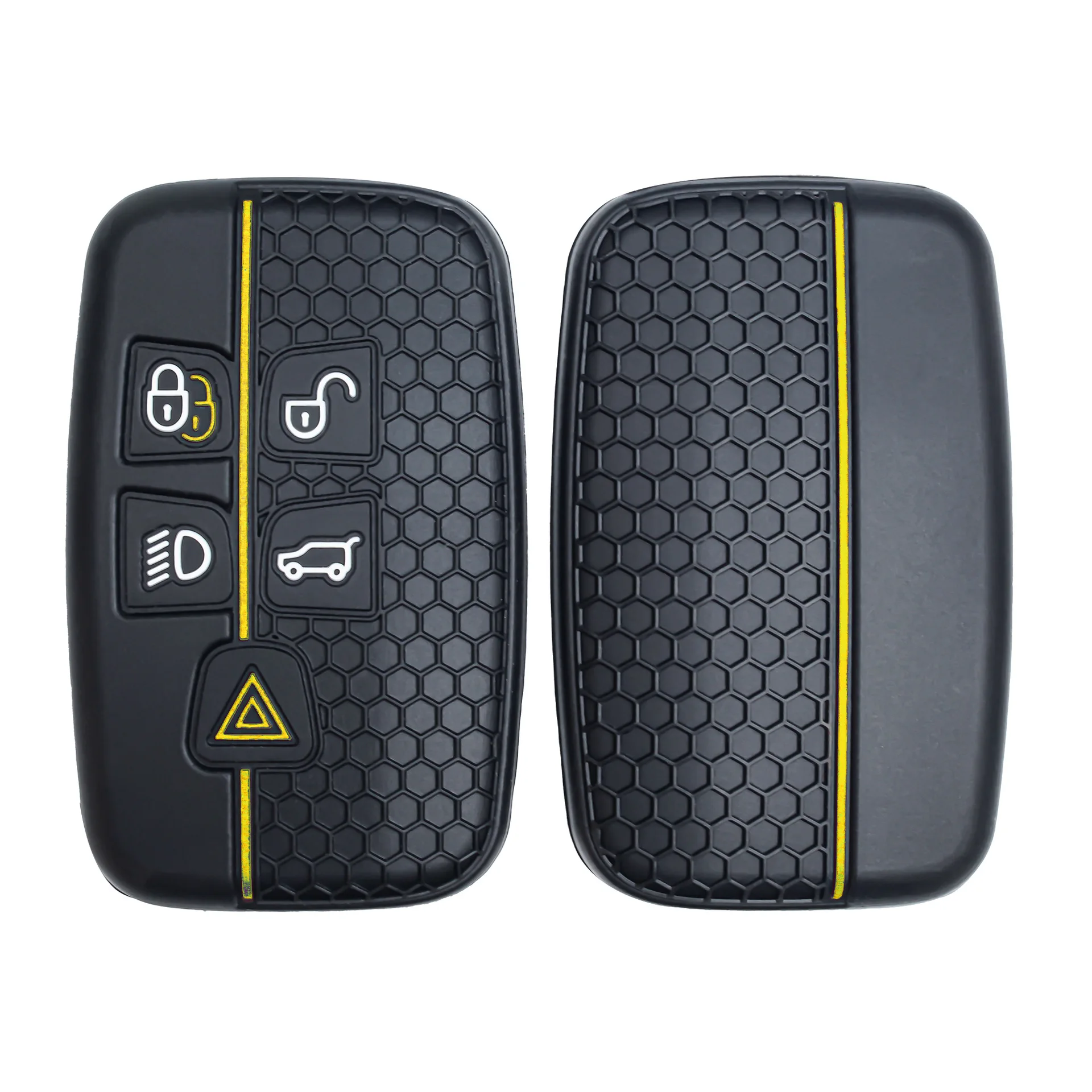 For Land Rover For Saab For Chery Renault Car Key Cover Honeycomb Pattern Remote Control Silicone Case Anti Scratch Shockproof view 5