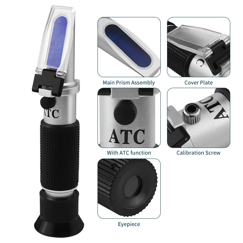 Handheld Salinity Meter Seawater Salinity Meter Optical Seawater Hydrometer Refractometer Aquarium Optical Salinity Meter