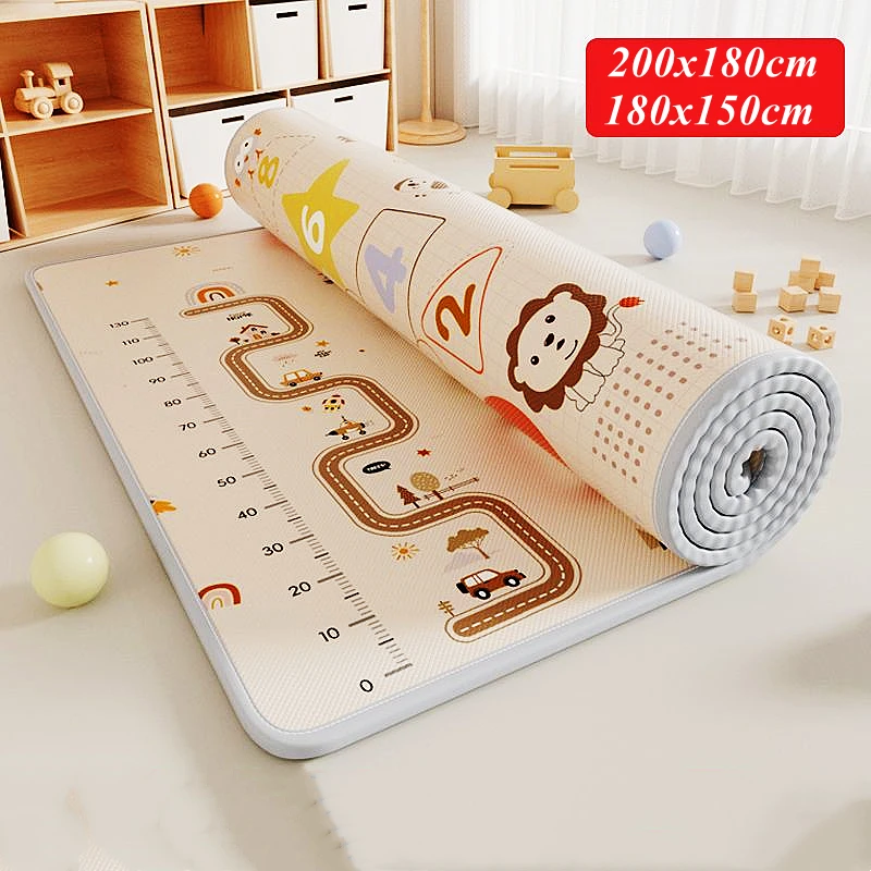 

200cm*180cm Tasteless Crawling Mat Double Surface Carpet Creative Cartoon Design Developing Mat for Children Cute Baby Play Mats