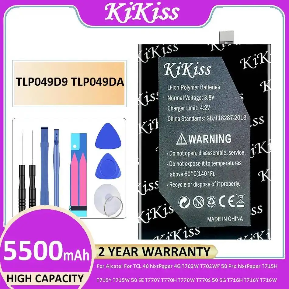 

Аккумулятор TLP049D9 TLP049DA для Alcatel, для TCL 40 Nxtpaper 4G T702WF, 50 Pro Nxtpaper T715H T715W, 50 SE T770W T770S, 50 T716Y