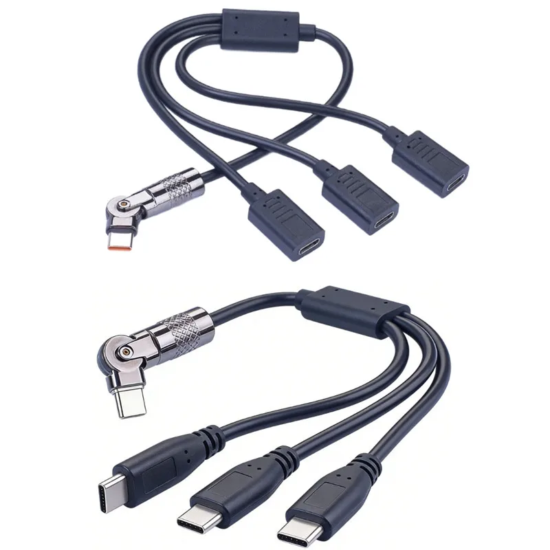 180 Degree Rotation Elbow USB C Cable 3 Type C Fast Charging Phone Charger Cord For Samsung Xiaomi Quick Charge Cable 5V 3A