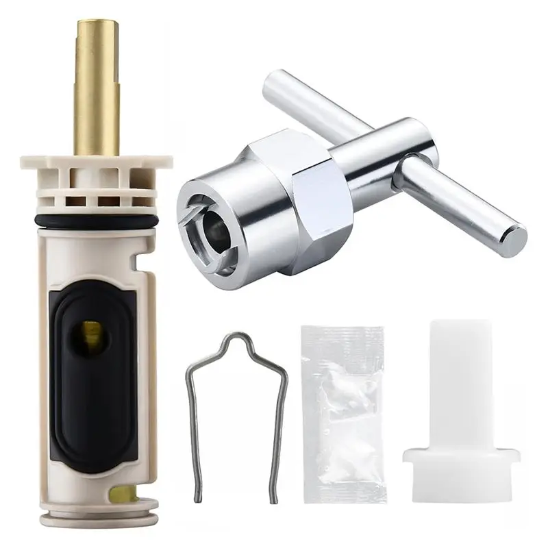 

ABUL-For Moen For One Hanlde Handled Posi Temp Faucet 104421 1222 Replacement Cartridge With Removal Tool Included