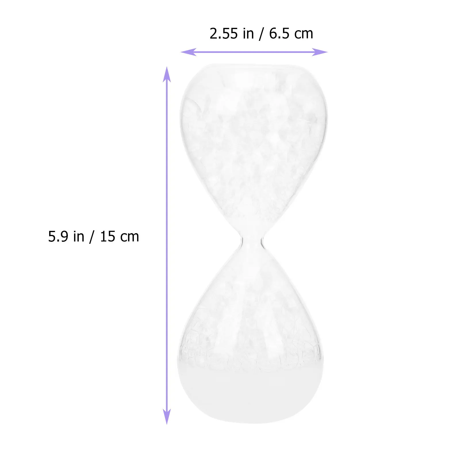 2Pcs Bubble Singing Hourglass Premium Glass Liquid Timer Decor for Home Office Desktop Restaurant Time Management Adornment