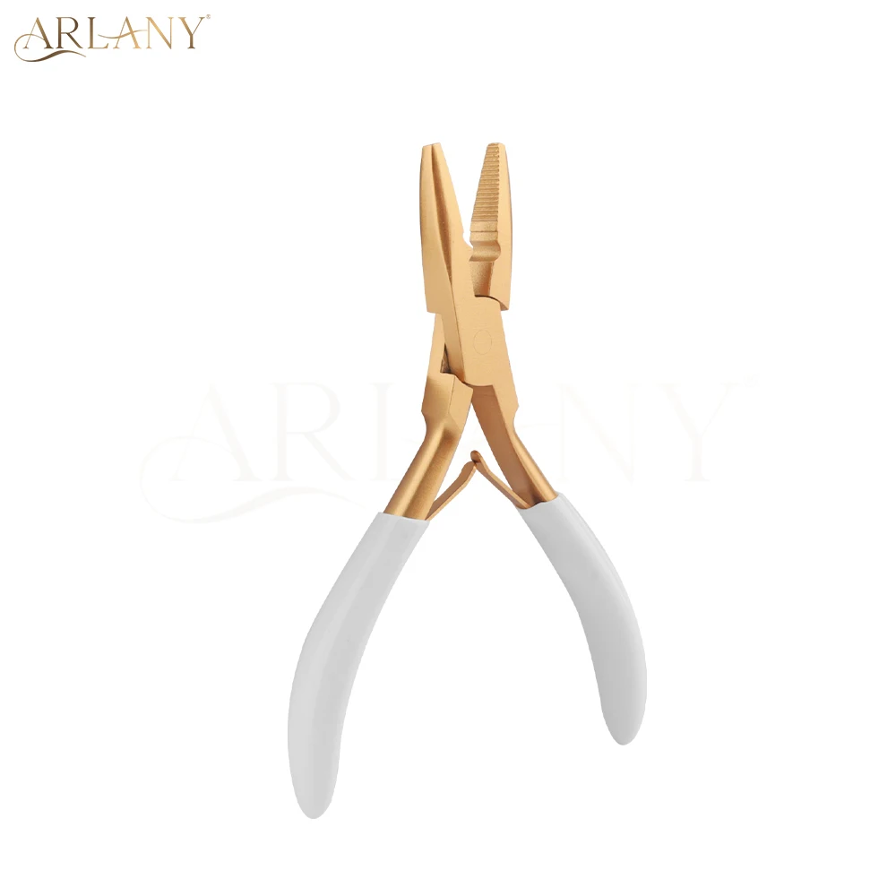 

ARLANY Hair Extension Pliers for Micro Beads with Anti-slip Handle Weft Extensions Hair Tinsel Microlinks Beads Closer Pliers