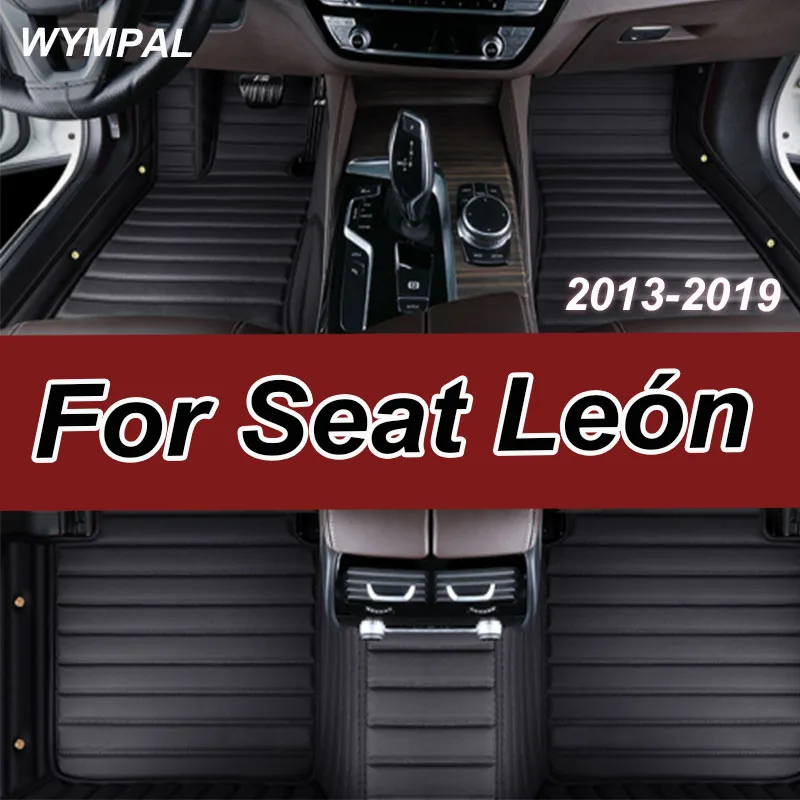 

Luxury Car Floor Mat For Seat León 5F 2013~2019 Waterproof Tapete Automotivo Para Carro Car Mats Set Alfombra Para Auto Car