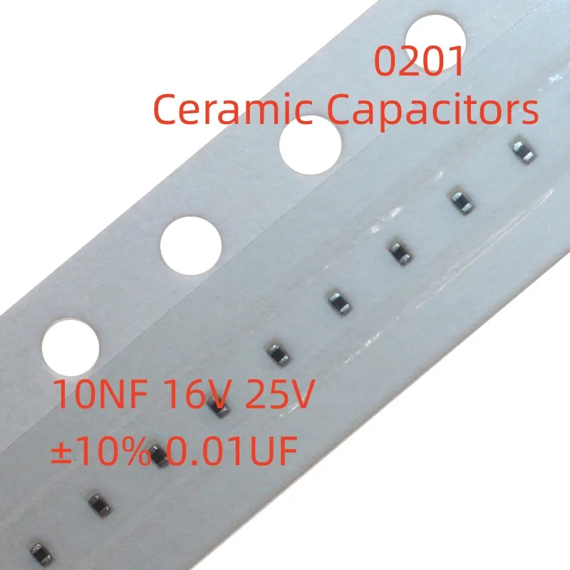 

(100 шт.) керамические конденсаторы 0201 10NF 16V 25V ± 10% 0,01 UF 103K X7R SMD