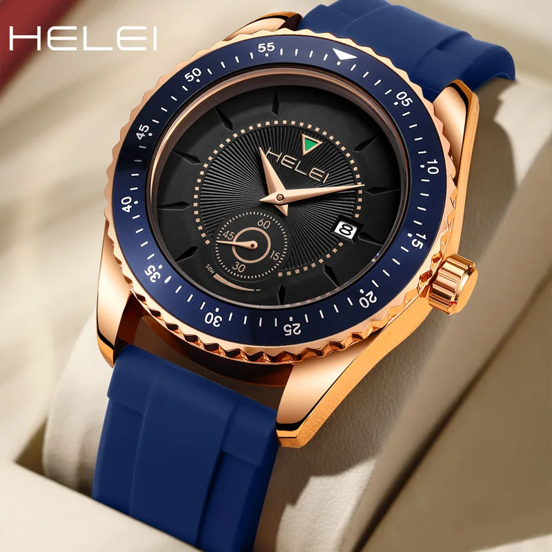 Dropshipping produttori di orologi Herley moda cinturino in Silicone calendario orologio da uomo impermeabile orologio sportivo da uomo