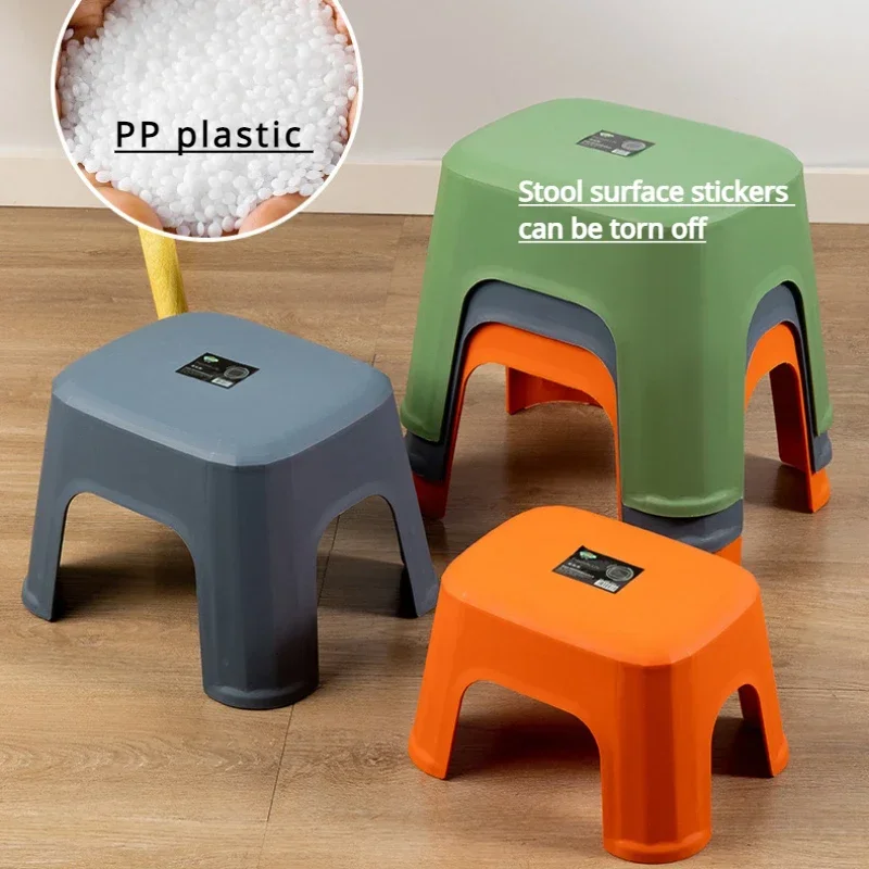 

Household small stool, bathroom thickening, plastic small bench, non-slip kindergarten stool space saving furniture