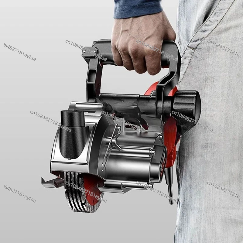 220V Concrete Wall Slotting Machine – Brick Groove Cutter for Hydropower, Dustproof with Laser, Circular Saw