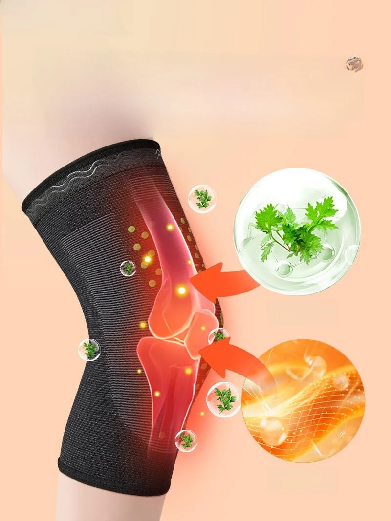 deomun-プロフェッショナル膝パッド男性用女性用関節温熱加熱高齢者膝保護関節炎冷脚よもぎ