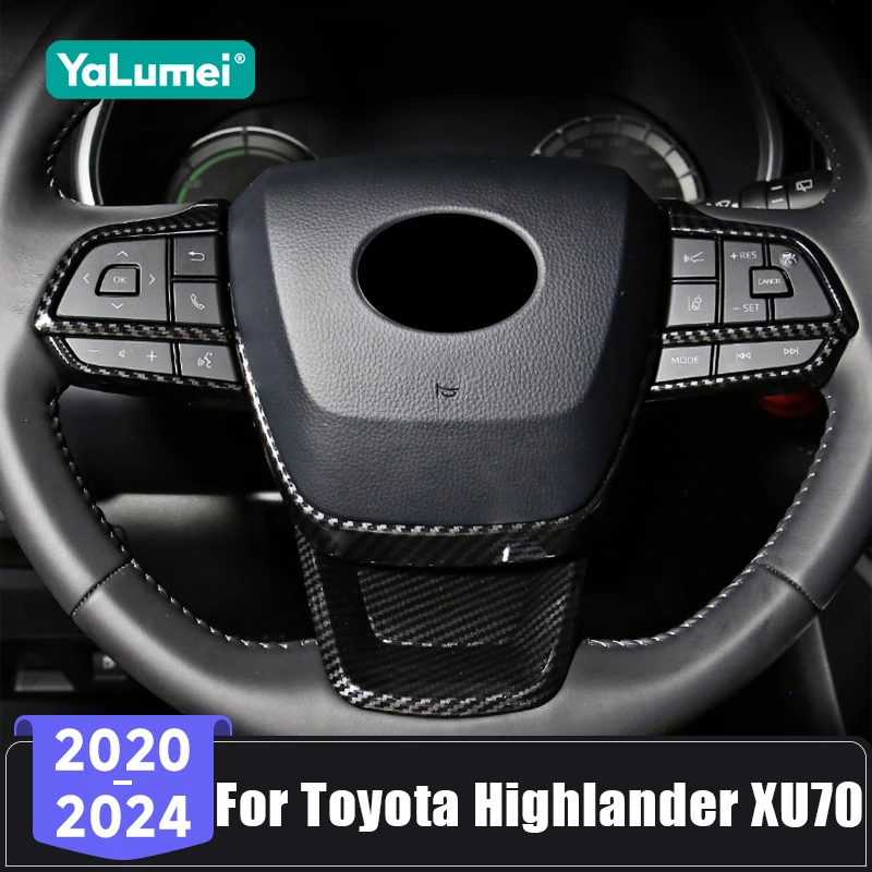 Für Toyota Highlander XU 70 Hybrid 2020 2021 2022 2023 2024 Auto Lenkrad Schalter Taste Panel Abdeckung Trim Aufkleber zubehör