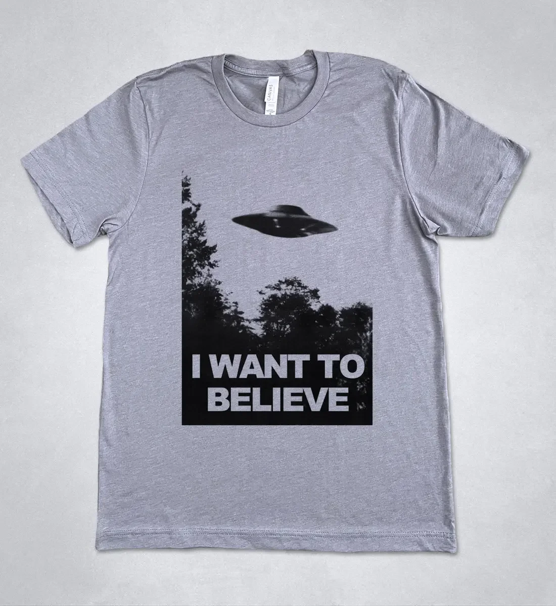 Quiero credido camiseta X Files T UFO Ciencia ficción Aliens Agent Fox Mulder cartel