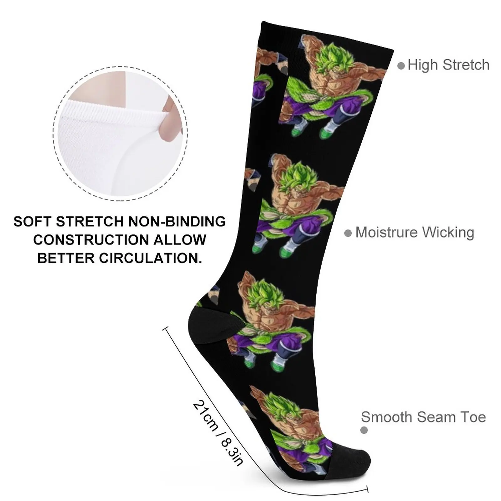 Broly Aquecimento Meias para Homens, Presente