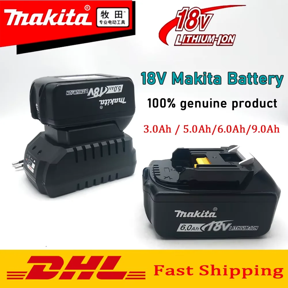 

18V 6.0 Ah Rechargeable Power Tool makita 18 v Battery, 100% Original makita battery Replaceable LED Lithium-ion, BL1860B