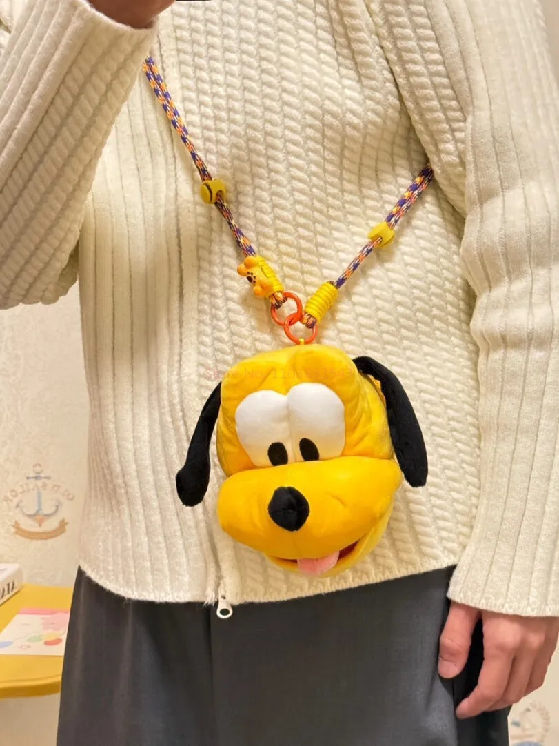 Новый оранжевый рюкзак Goofy и кошелек Pluto, великолепная сумка для хранения, аниме, периферийные устройства, модный подарок для девочек, милый детский кошелек с подвеской