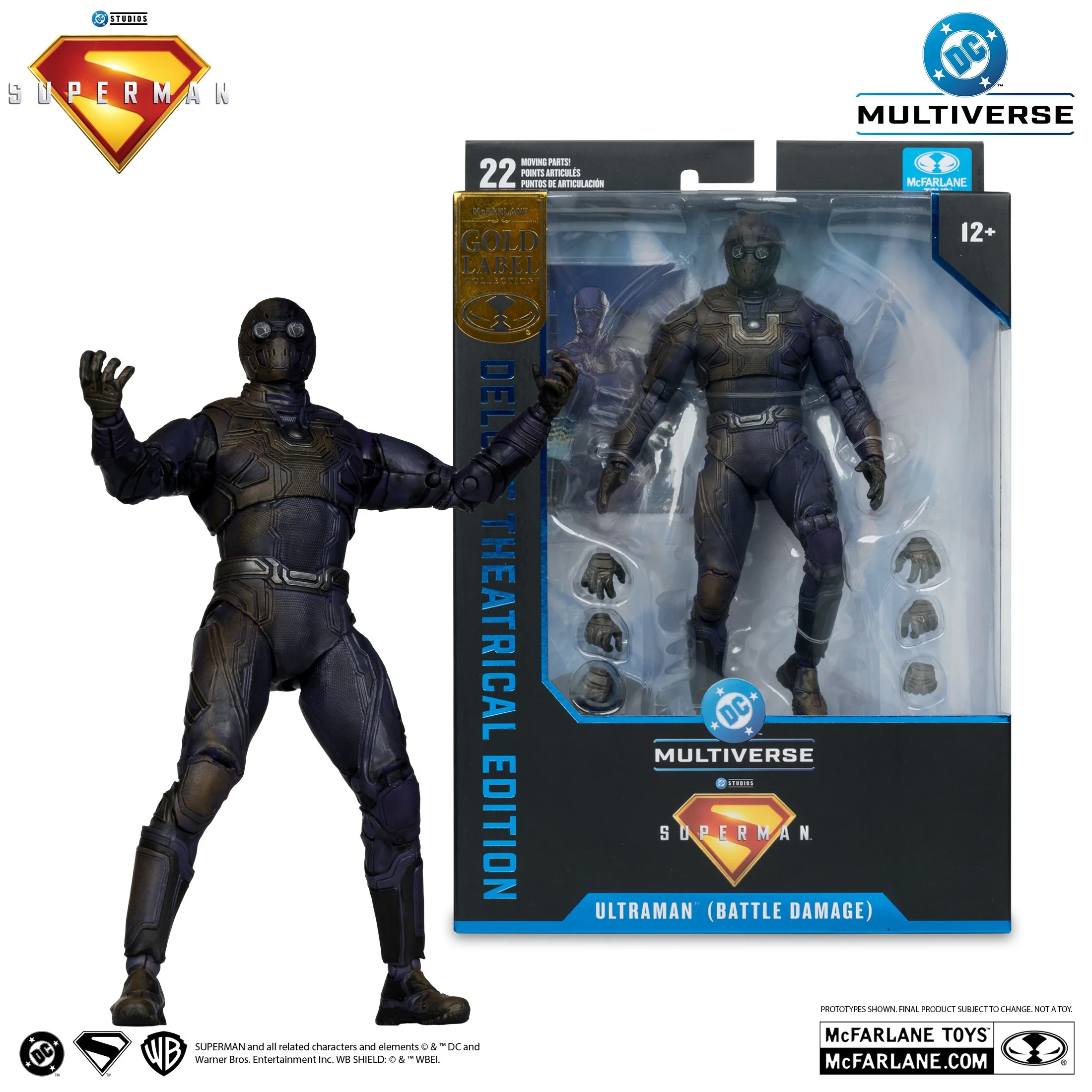 

McFarlane Toys DC Multiverse Dc Theatrical Deluxe Super Villain (tbc) Battle Damage Superman Movie Action Figure Model Doll Gift