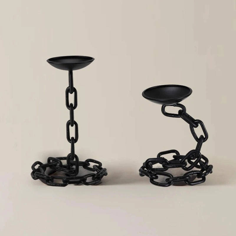 

room living room coffee table dining room study metal travertine fruit plate chain industrial wind candlestick