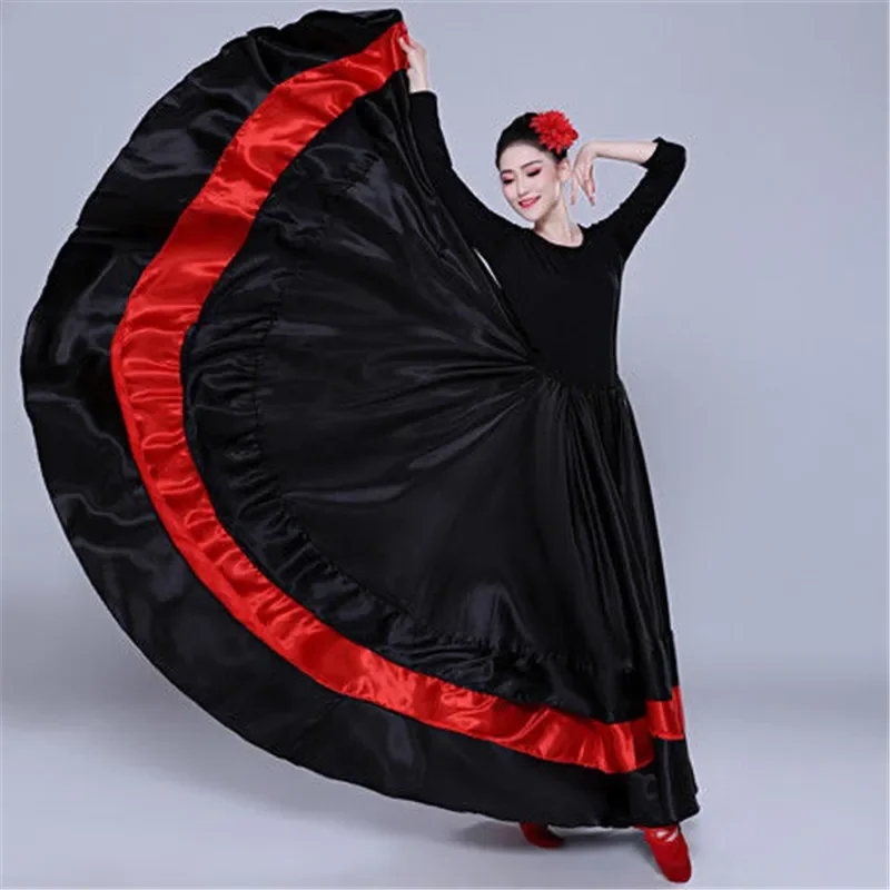 Spanish Dance Costume Classic Gypsy Dance Costume Flamenco Dress for Women Swing Skirts Bullfight Belly Performance 360/540/720