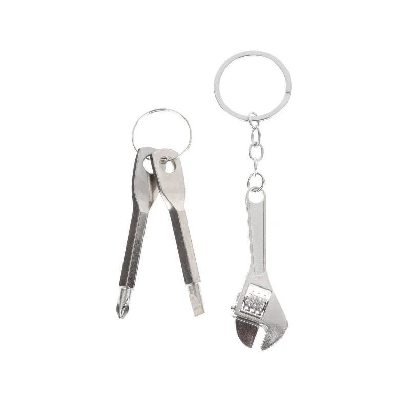 3Pcs/Set Mini Cross+ Flat Screwdriver + Wrench Portable Set Multifunctional Mini Wrench Keychain For Bike Motorcycle Repair Tool