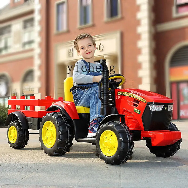 Xl Traktor elektrisches Spielzeug auto mit Eimer Kind Baby Fernbedienung Doppel auto übergroß