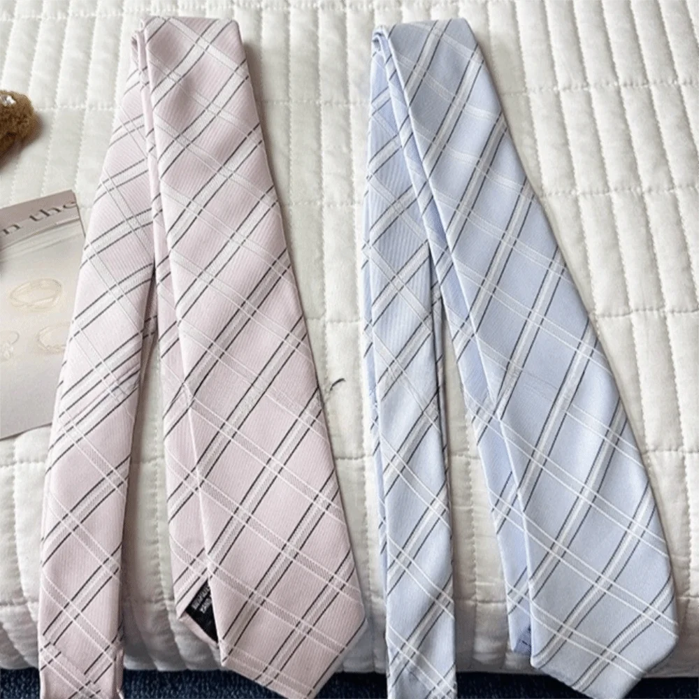 Cravate en tissu rayé rose sty - Men Fashion Korean Style avis et prix