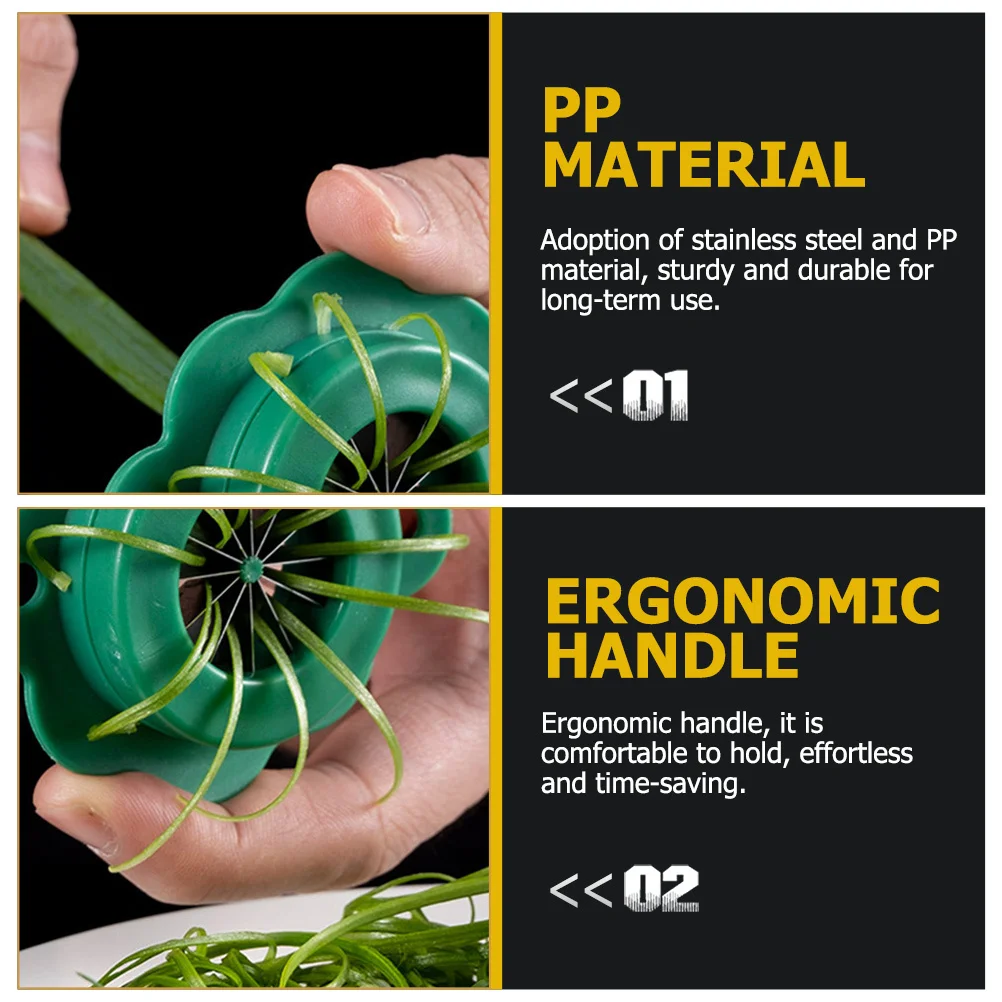 

Stainless Steel Scallion Cutter Kitchen Gadget Vegetable Slicer Tool For Green Onion Chopping Cooking Aid Shredder Kitchen