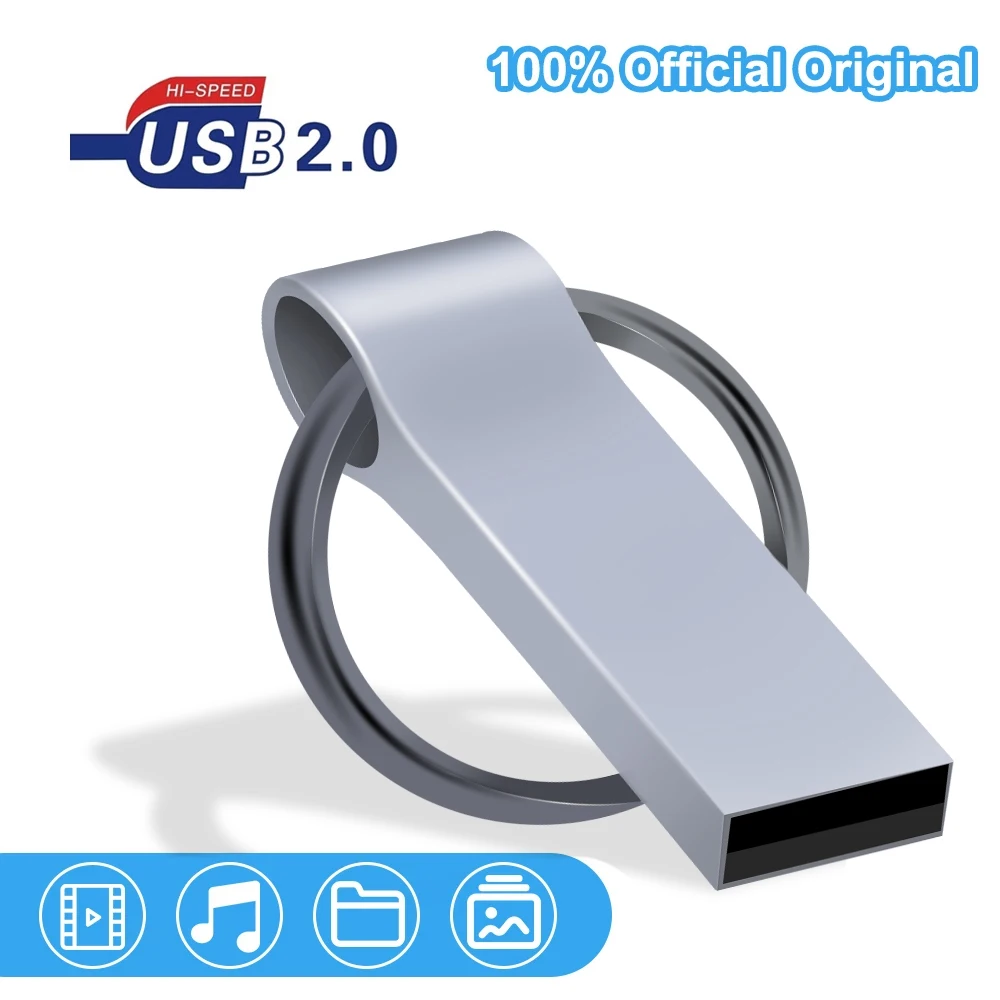 Waterproof Pendrive 16GB USB Drive 32gb High Speed Pen Drive Usb 2. 0 Memory Stick 128gb Metal U Disk Memoria Usb Stick