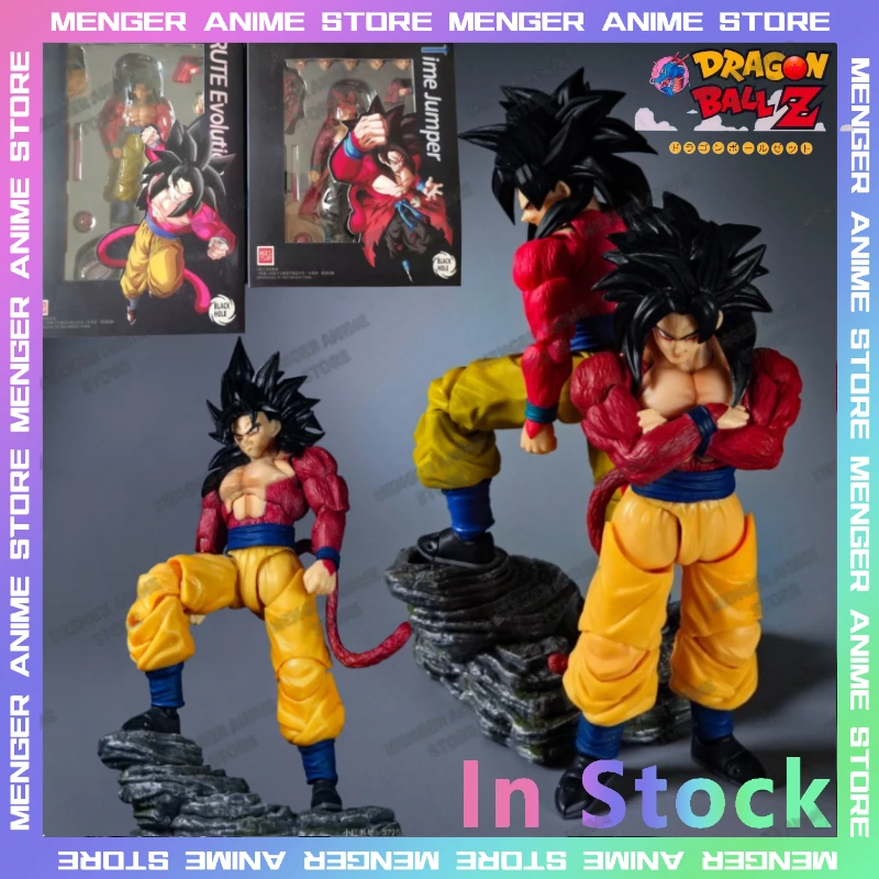 

Black Hole SHF Super Saiyan 4 Son Goku SSJ4 Articulated Display Model Time Ranger Action Figure Wild Power Updated Ver. Gift Toy