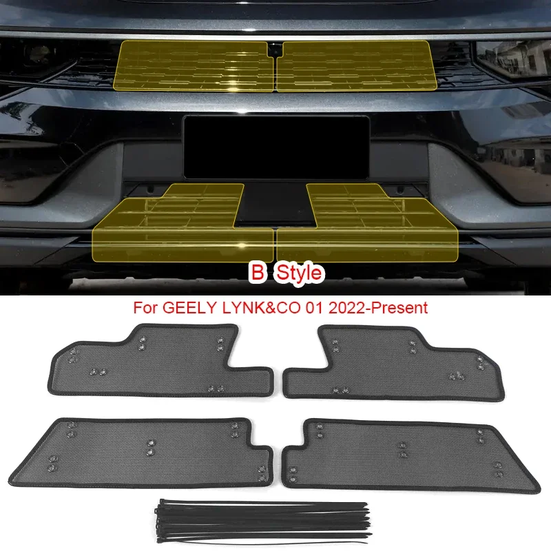 

Автомобильный защитный чехол от насекомых для GEELY LYNK & CO 01 02 Z20 03 05 07 08 09, защитная крышка воздухозаборника, сетка для вставки воздуха, внешние автоаксессуары