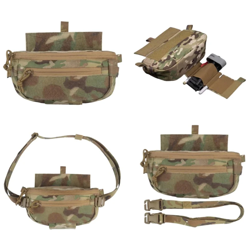 

Совместимая с MOLLE платформа с откидной ножкой | Система расширения жилета двойного назначения | Быстросъемная уличная сумка