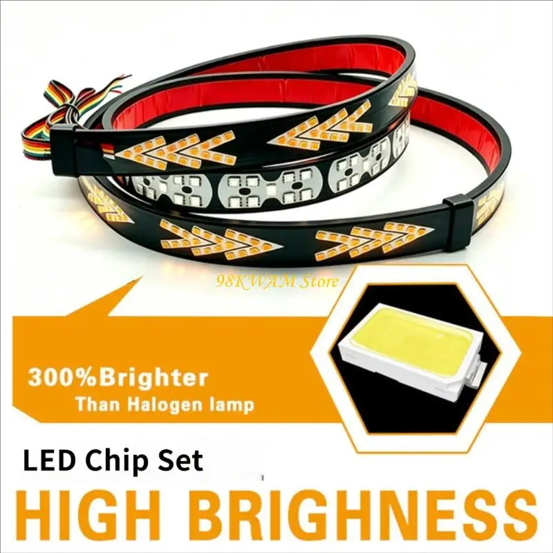 Rear LED Lamp Bar for Pickup Styling with Connected Cable Harness 68UF